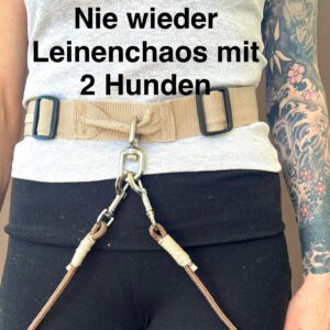 Leinenzauber 25mm Bauchgurt Anti Tangle für 1-2 Hunde
