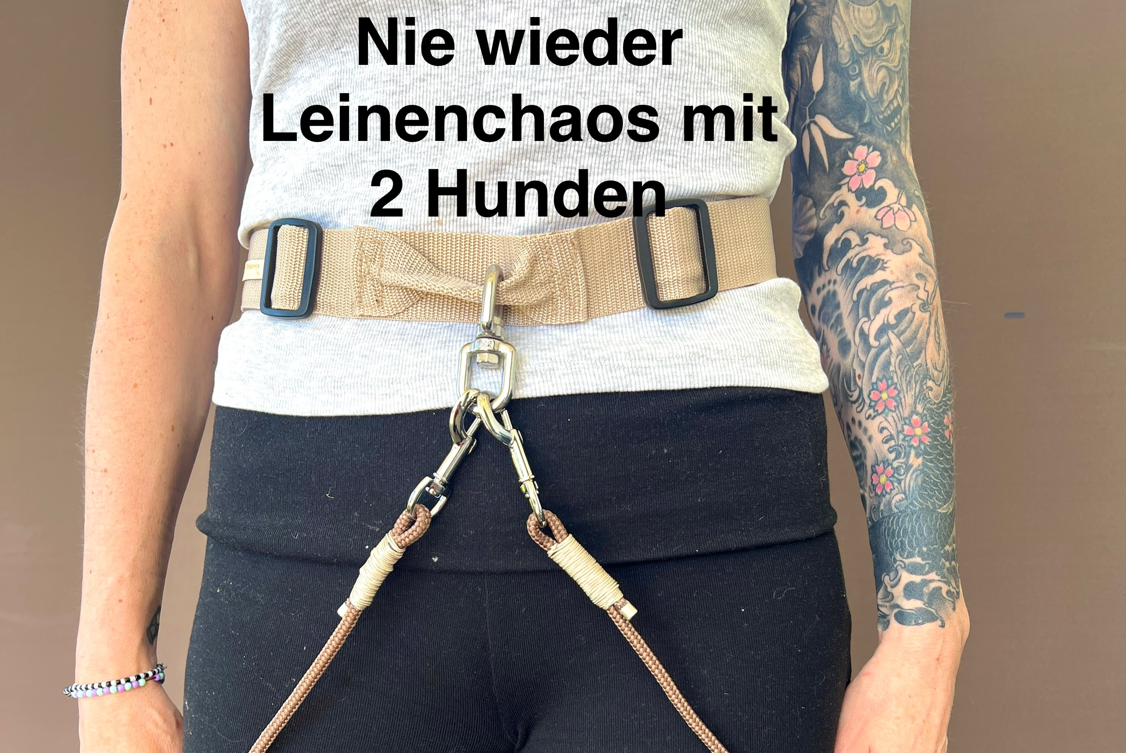 Leinenzauber 40mm Bauchgurt Anti-Tangle für 1-2 Hunde